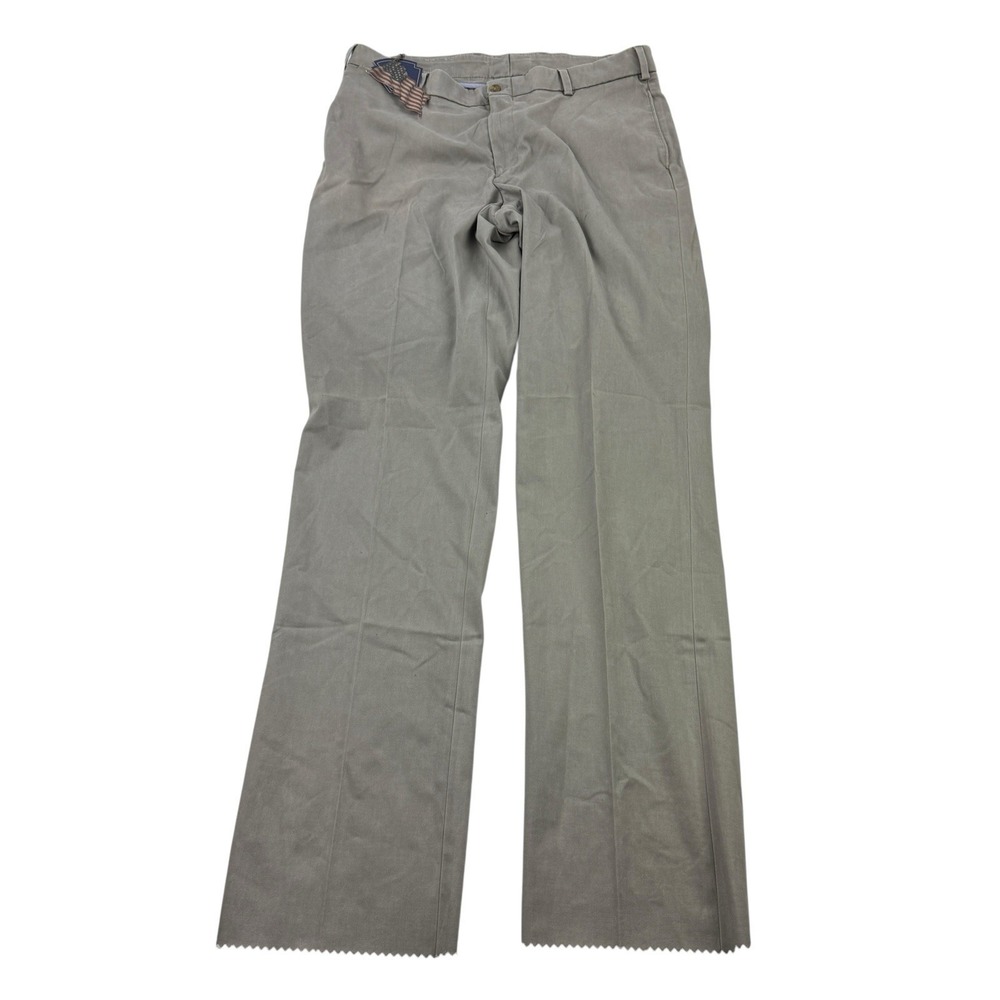Bills Khakis Stone‎ M2 Flat Front Stretch Pants Men's 40x38 UF Tencel Cotton NWT